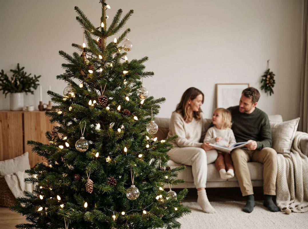 Juletræ med LED-lys