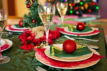 Pyntet julebord